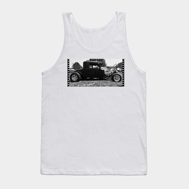 Black and White Hot Rod Tank Top by Hot Rod America